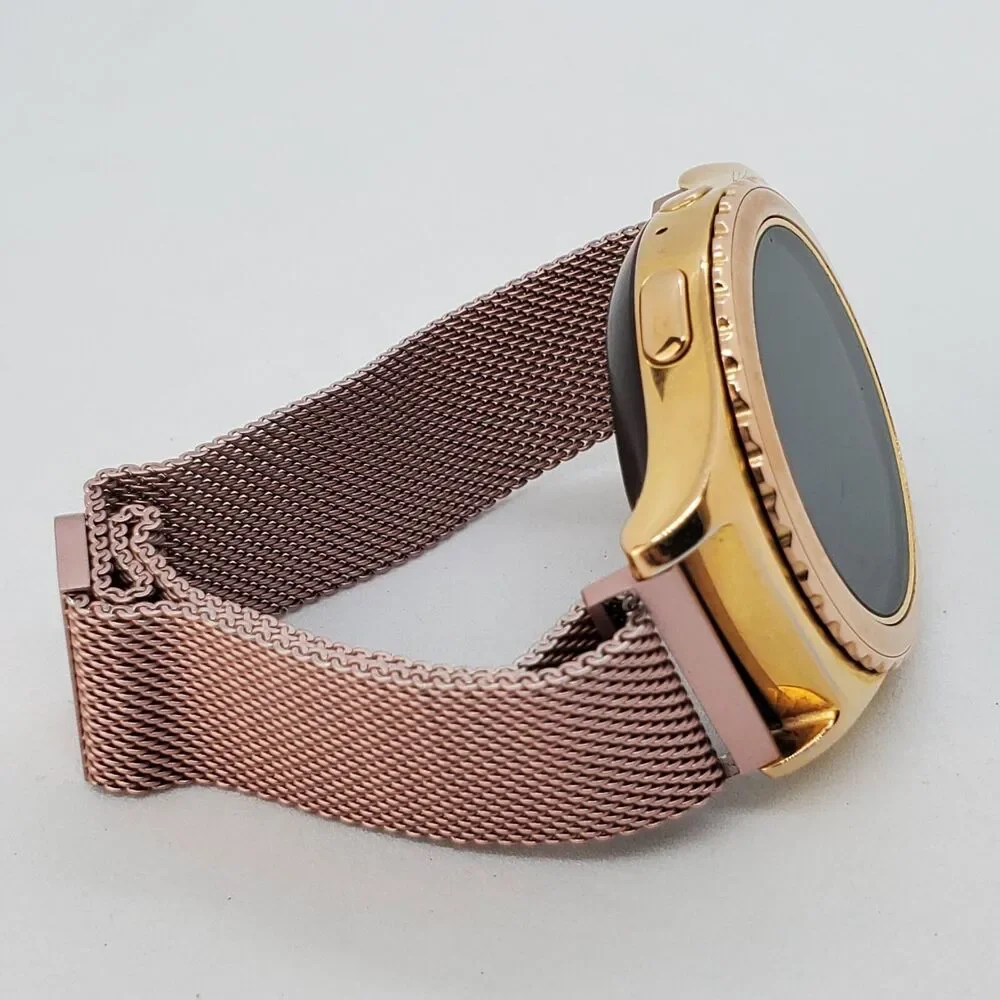 Samsung‎ Galaxy Gear S2 40MM Rose Gold Case Rose Gold Milanese Band Working